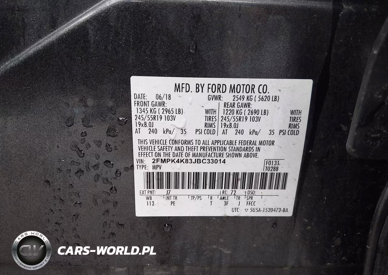 2018 Ford Edge Titanium VIN:2FMPK4K83JBC33014 - 9