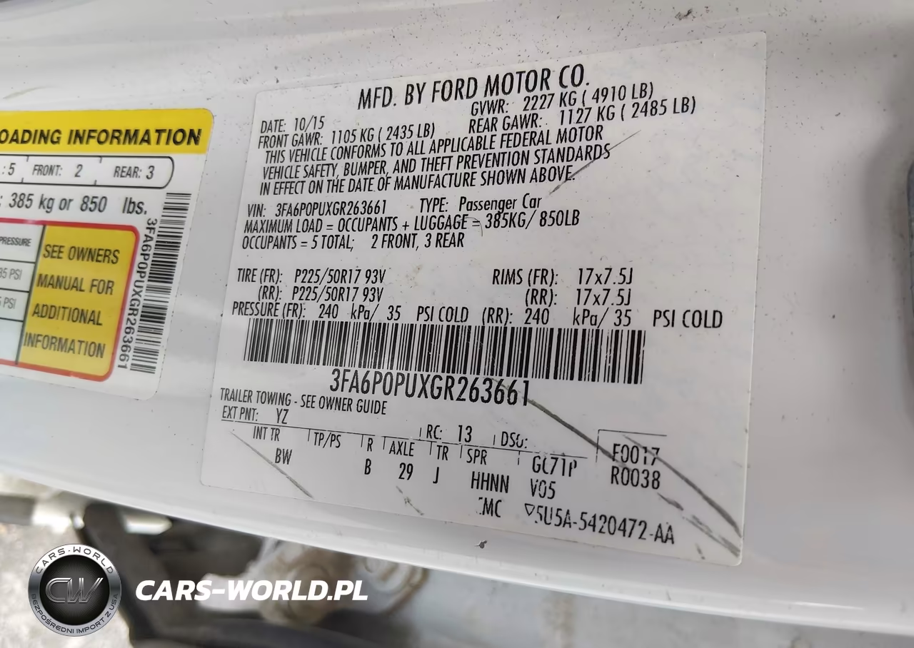 2016 Ford Fusion Energi Se Luxury VIN:3FA6P0PUXGR263661 - 9