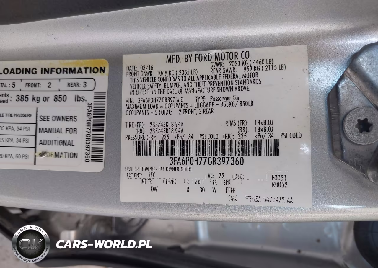 2016 Ford Fusion Se VIN:3FA6P0H77GR397360 - 9