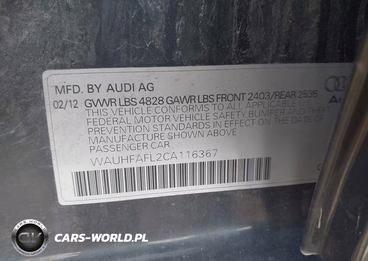 2012 Audi A4 2.0T Premium Plus VIN:WAUHFAFL2CA116367 - 9