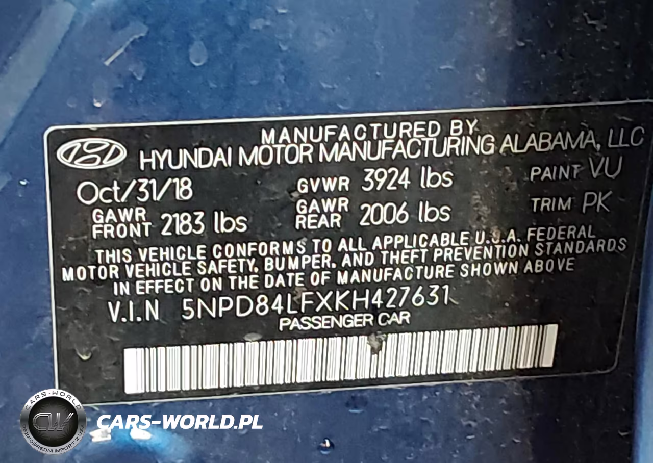2019 Hyundai Elantra Sel VIN:5NPD84LFXKH427631 - 9