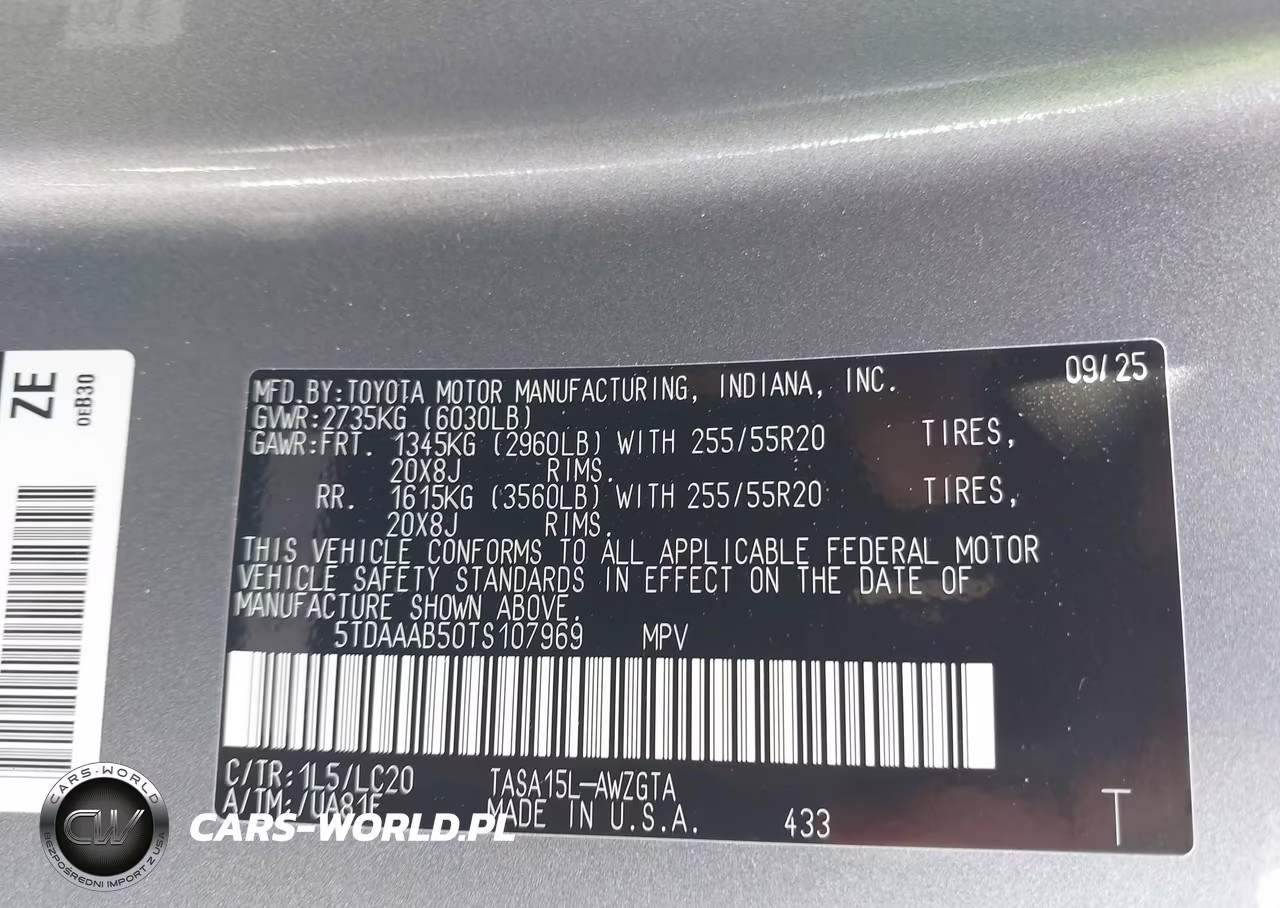 2026 Toyota Grand Highlander Limited VIN:5TDAAAB50TS107969 - 9