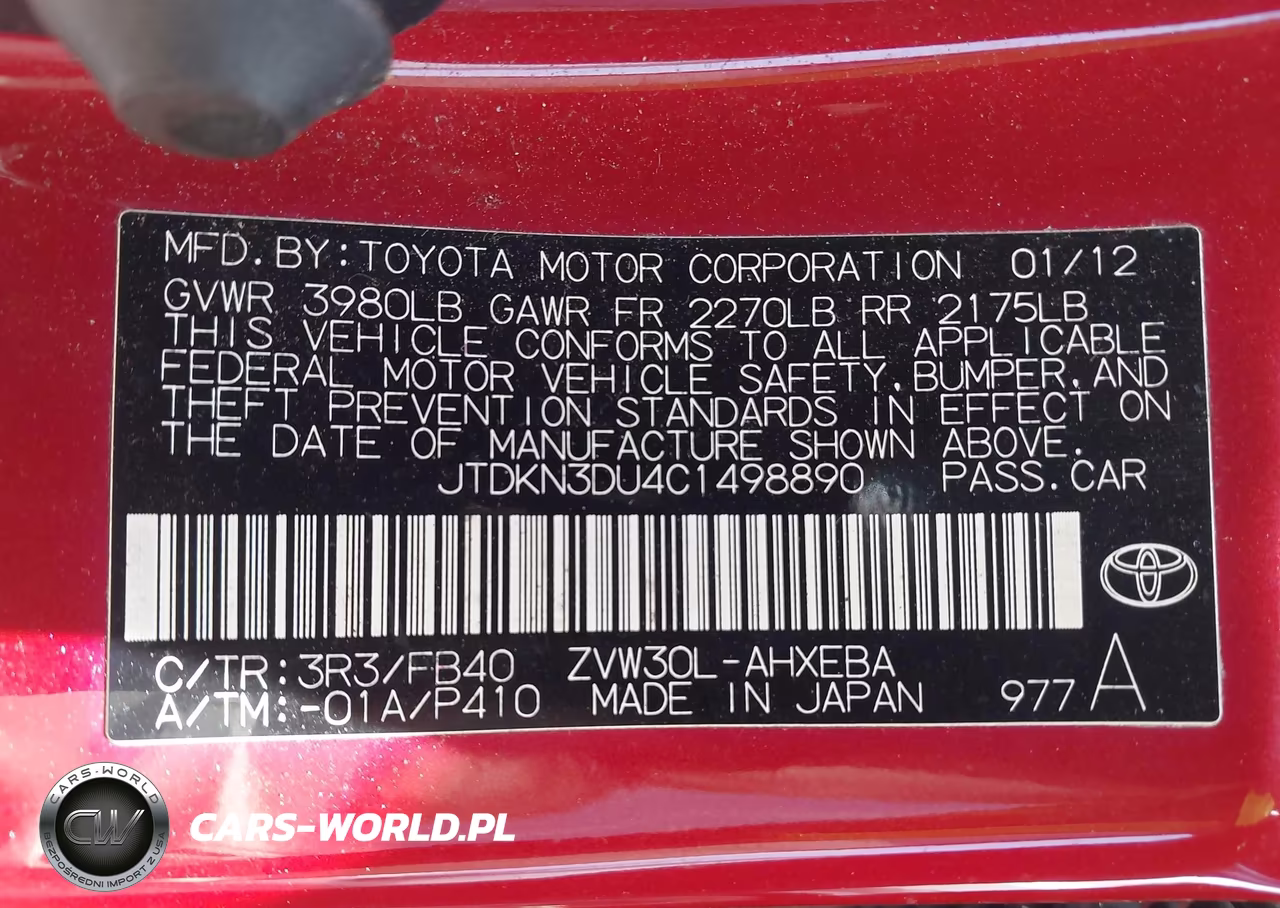 2012 Toyota Prius VIN:JTDKN3DU4C1498890 - 9