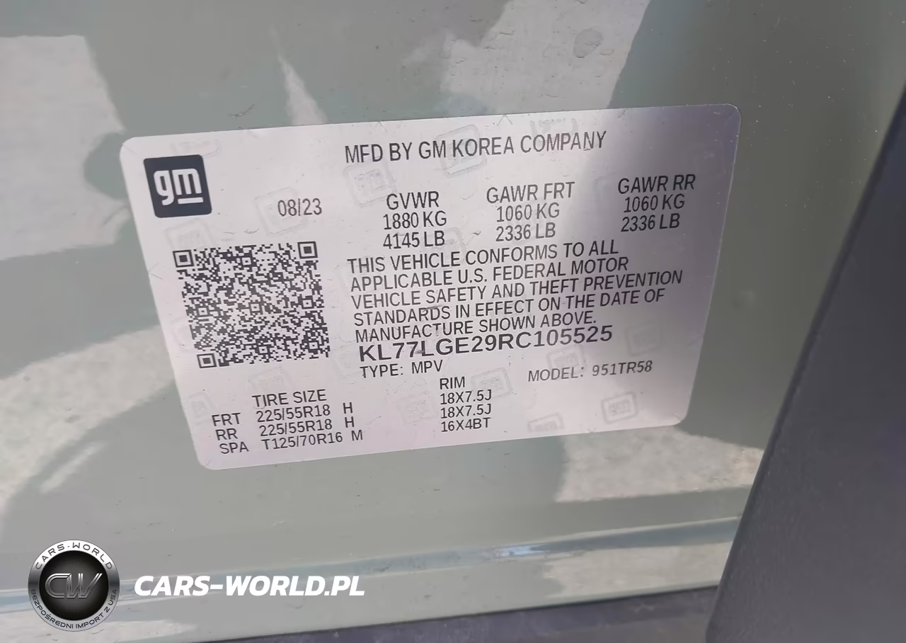 2024 Chevrolet Trax Fwd 1Rs VIN:KL77LGE29RC105525 - 9