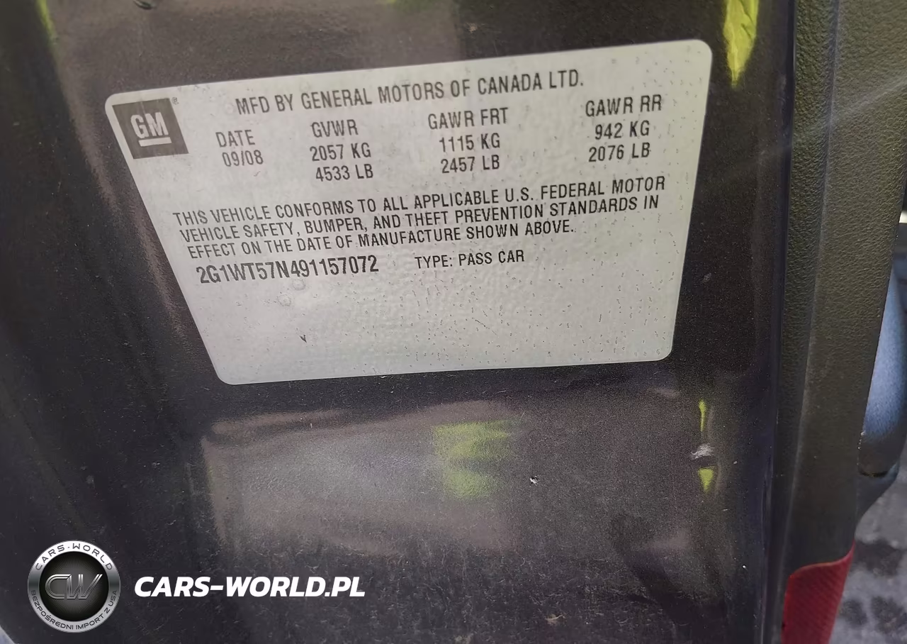 2009 Chevrolet Impala Lt VIN:2G1WT57N491157072 - 9
