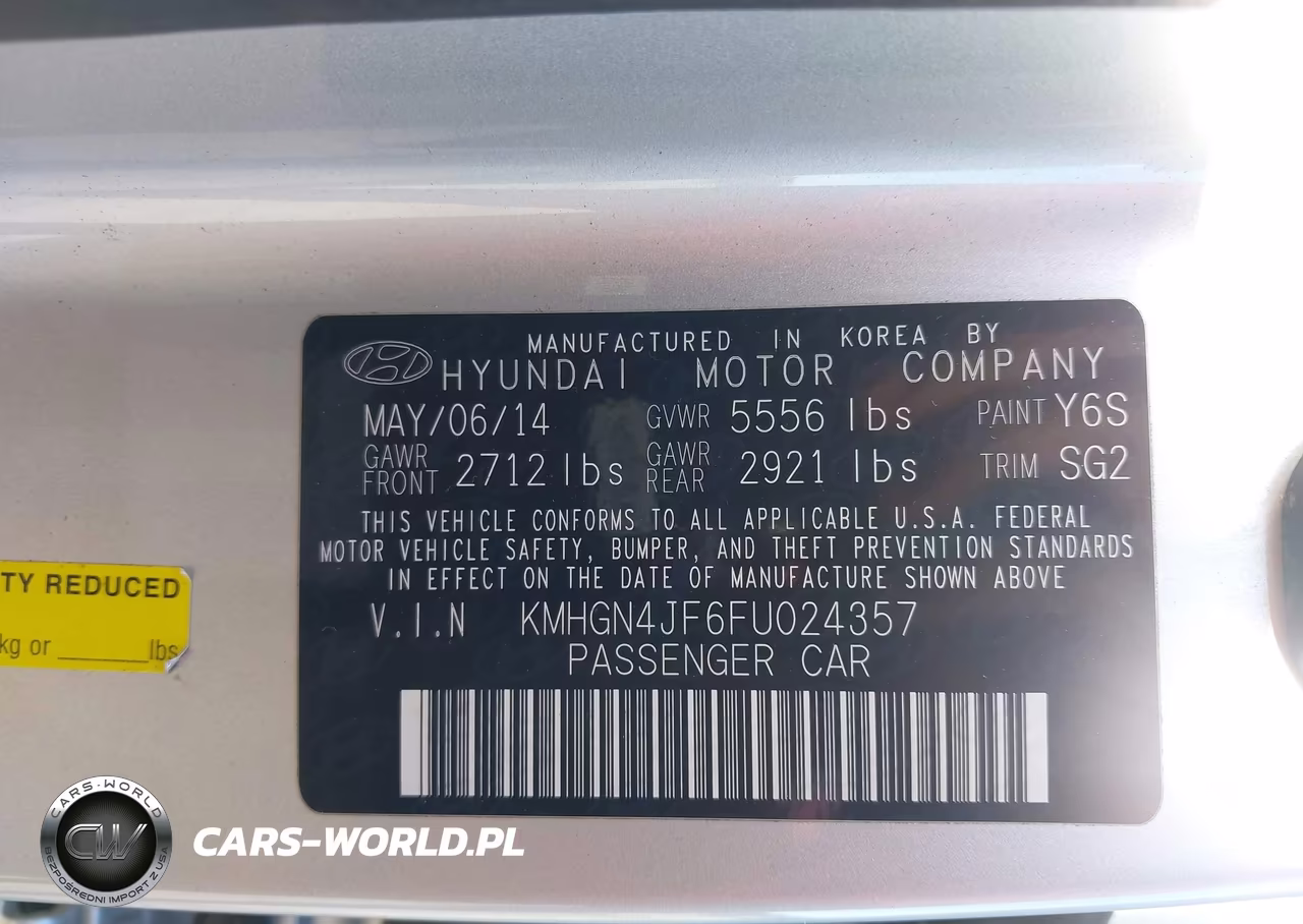 2015 Hyundai Genesis 5.0 VIN:KMHGN4JF6FU024357 - 9