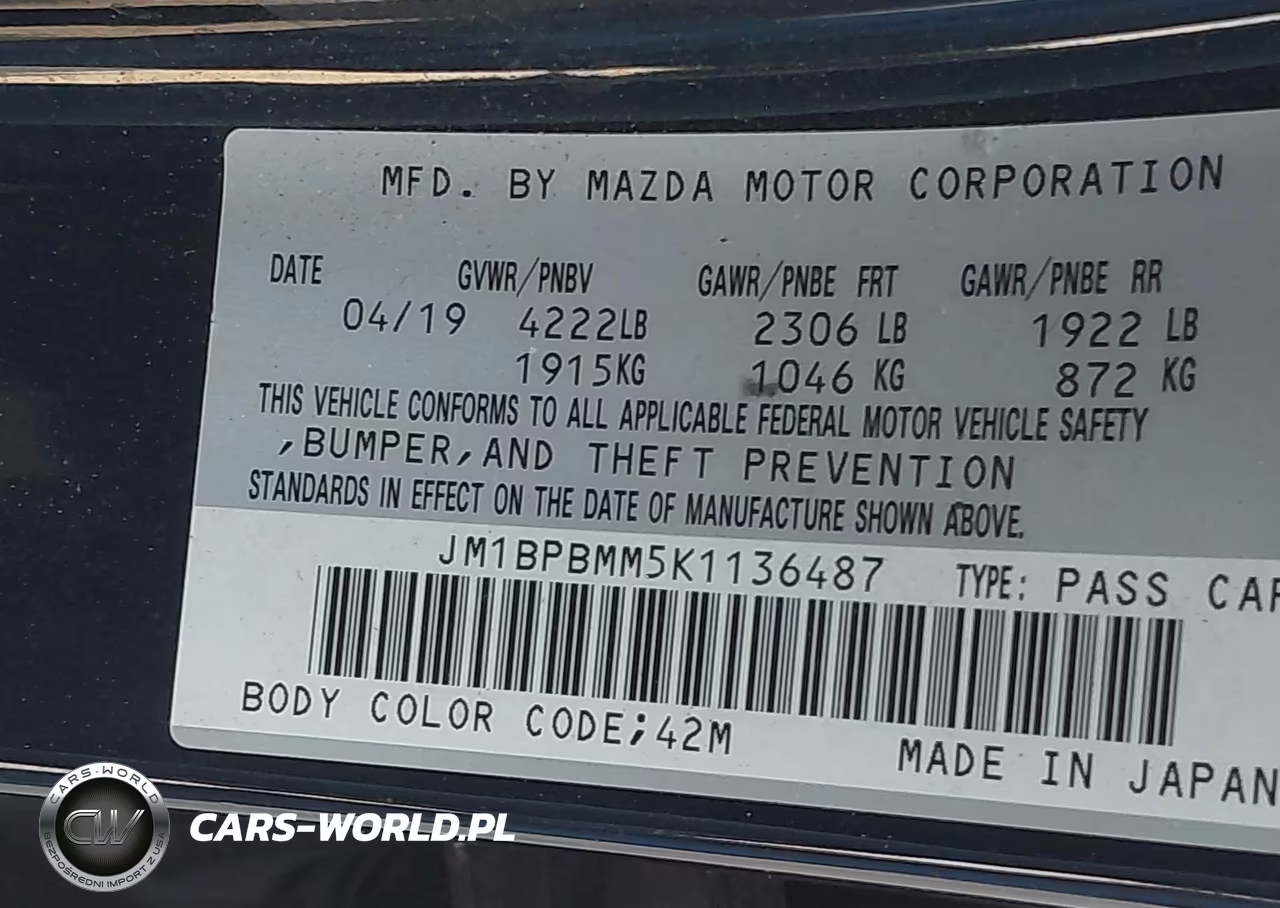 2019 Mazda Mazda3 Preferred Package VIN:JM1BPBMM5K1136487 - 9
