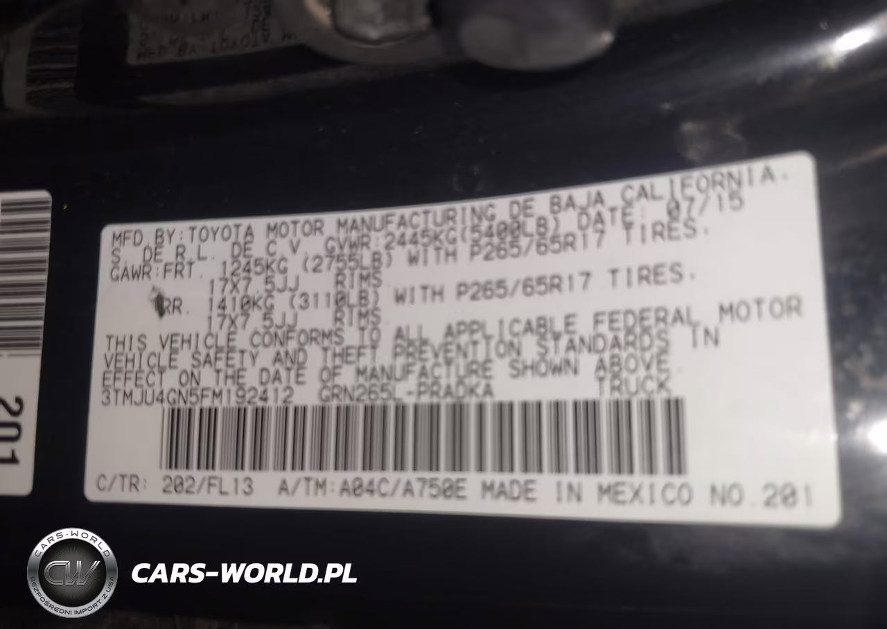 2015 Toyota Tacoma Prerunner V6 VIN:3TMJU4GN5FM192412 - 9