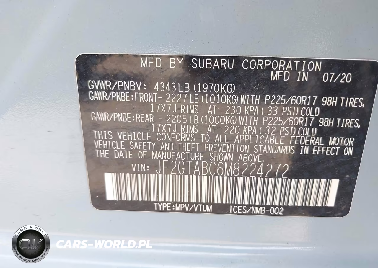2021 Subaru Crosstrek VIN:JF2GTABC6M8224272 - 9