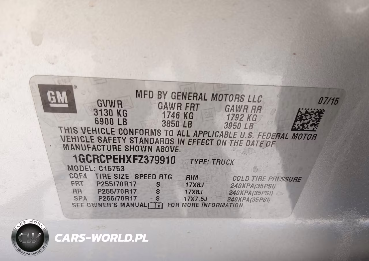 2015 Chevrolet Silverado 1500 Ls VIN:1GCRCPEHXFZ379910 - 9