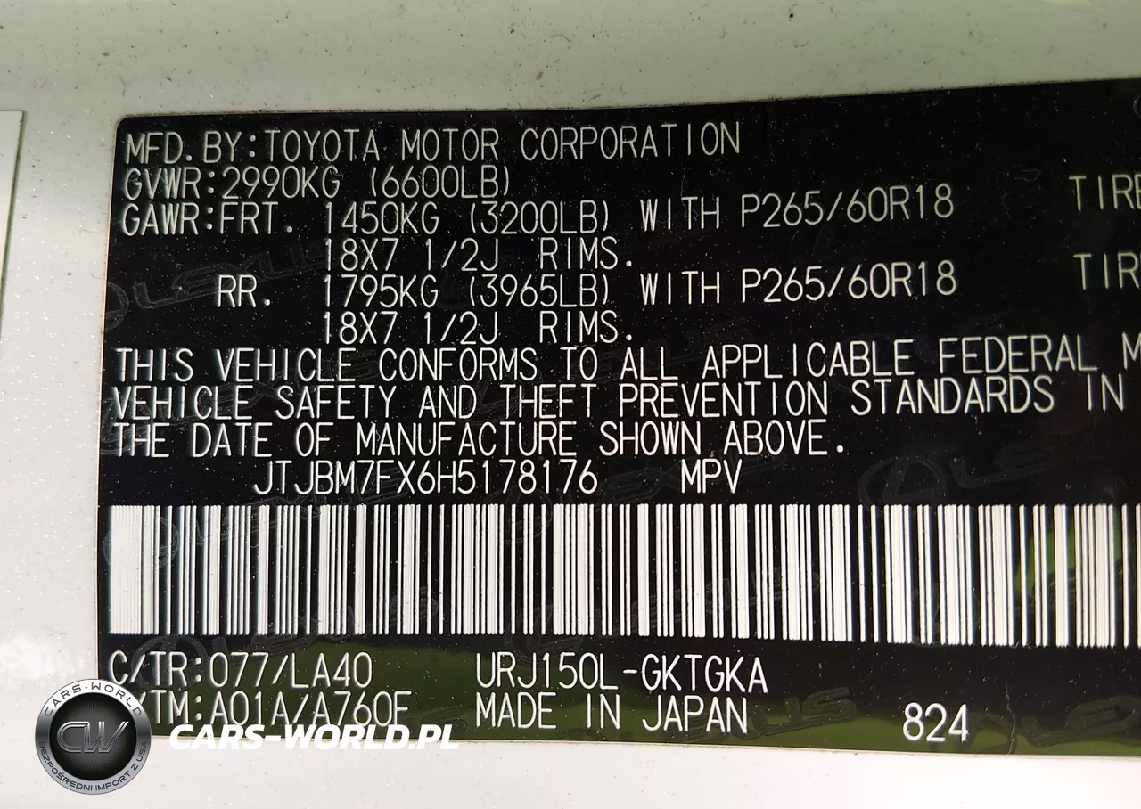 2017 Lexus Gx 460 VIN:JTJBM7FX6H5178176 - 9