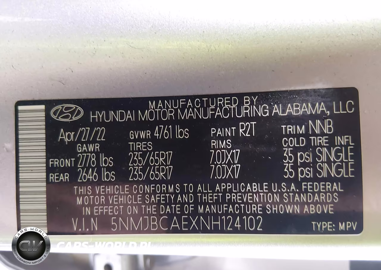 2022 Hyundai Tucson Sel VIN:5NMJBCAEXNH124102 - 9