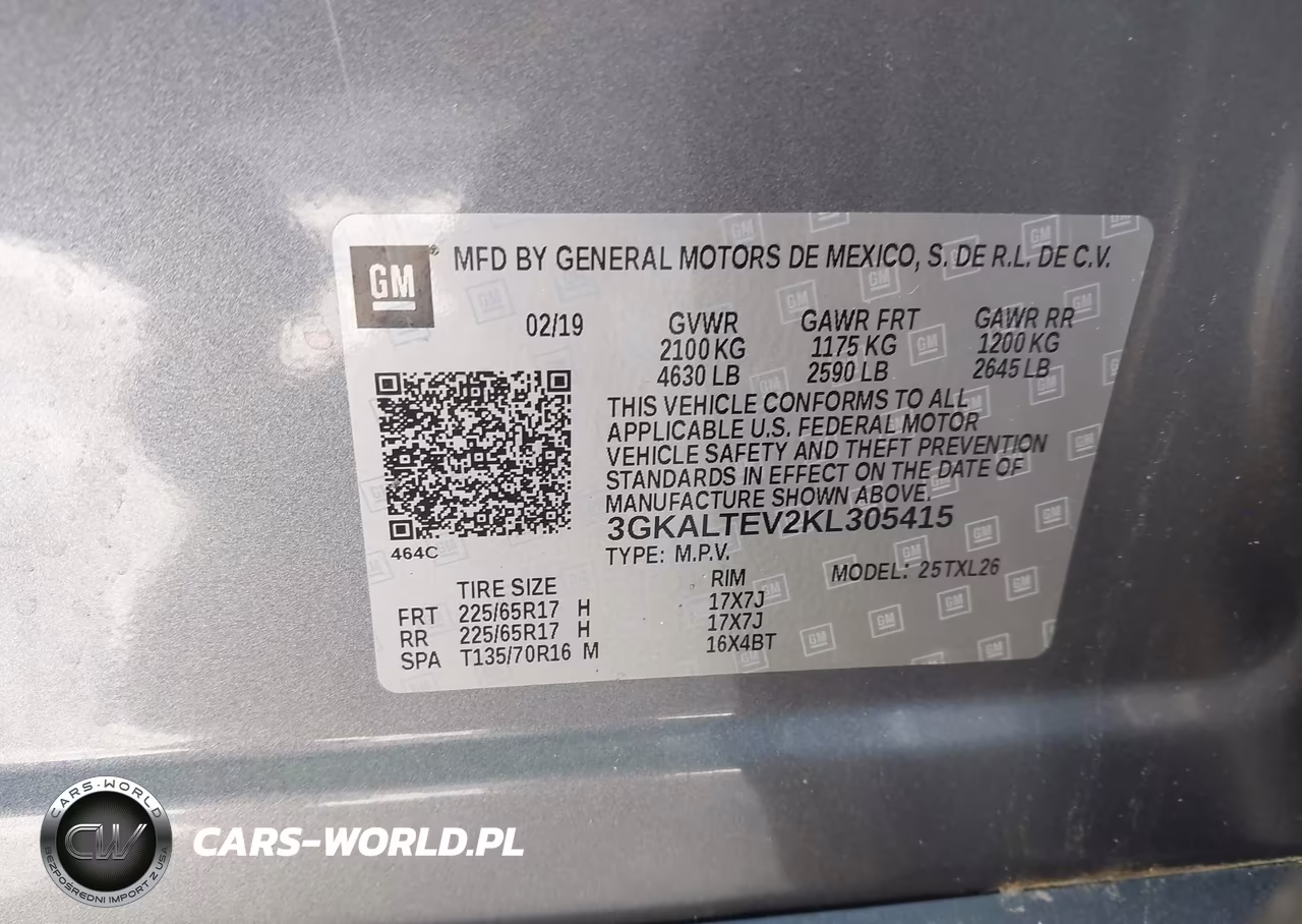2019 GMC Terrain Sle VIN:3GKALTEV2KL305415 - 9
