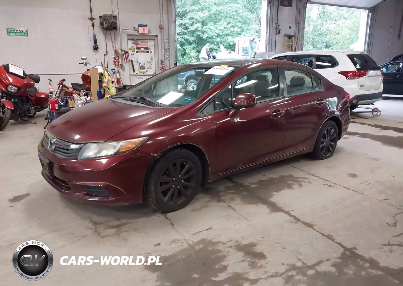 2012 Honda Civic Ex-L VIN:2HGFB2F97CH546348 - 2