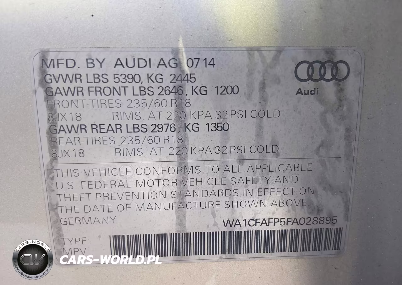 2015 Audi Q5 2.0T Premium VIN:WA1CFAFP5FA028895 - 9