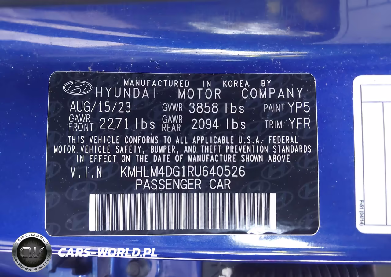 2024 Hyundai Elantra Sel VIN:KMHLM4DG1RU640526 - 9