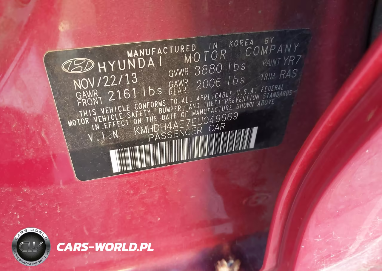 2014 Hyundai Elantra Se VIN:KMHDH4AE7EU049669 - 9