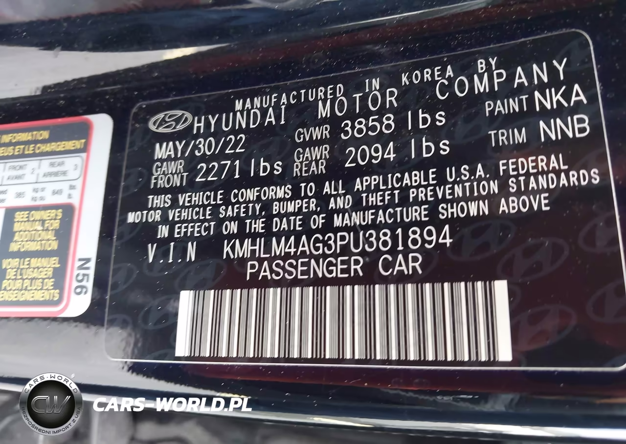 2023 Hyundai Elantra Sel VIN:KMHLM4AG3PU381894 - 9