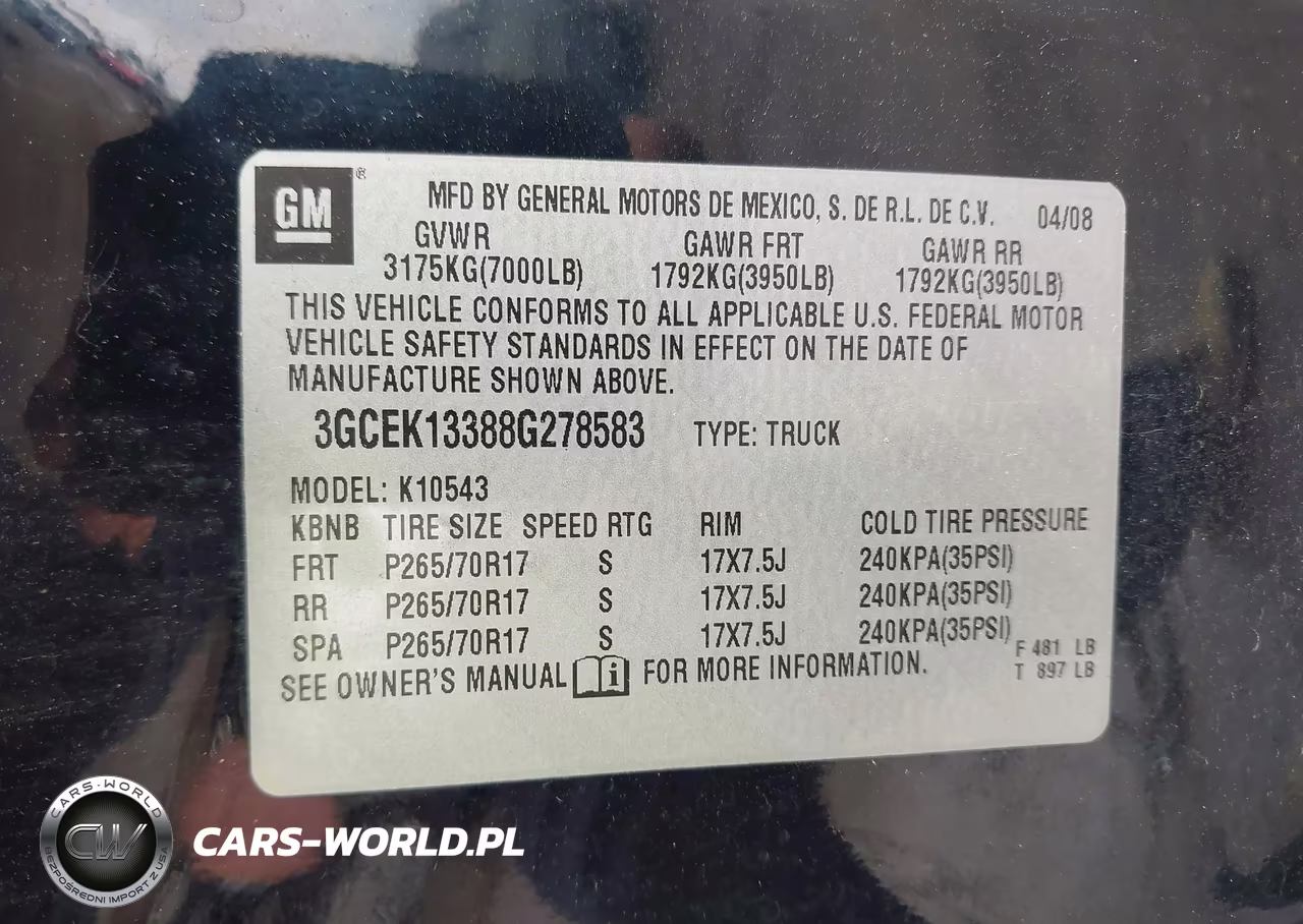 2008 Chevrolet Silverado 1500 Lt2 VIN:3GCEK13388G278583 - 9