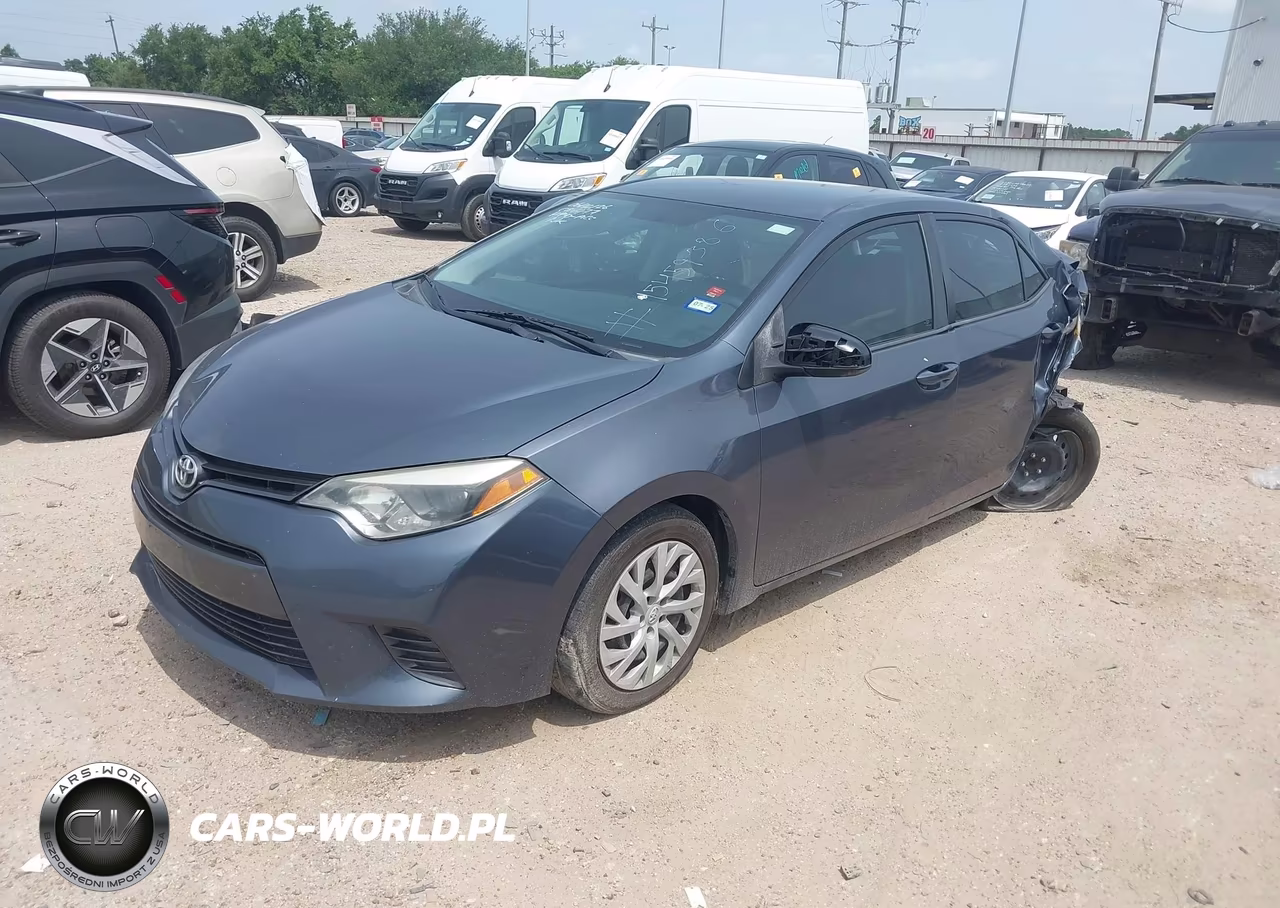 2016 Toyota Corolla Le VIN:5YFBURHE3GP529511 - 2