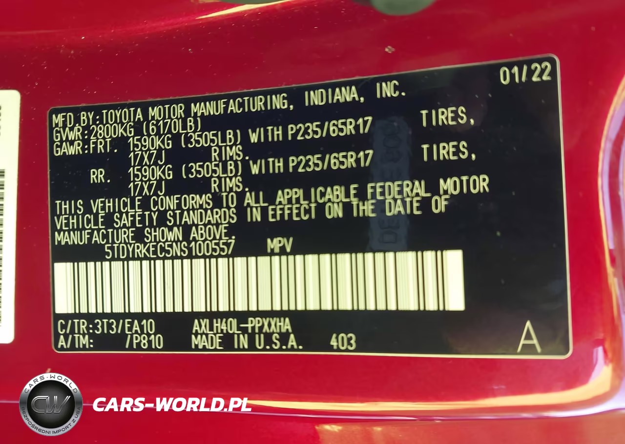2022 Toyota Sienna Xle VIN:5TDYRKEC5NS100557 - 9