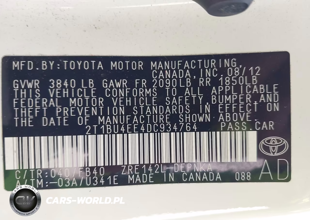 2013 Toyota Corolla Le VIN:2T1BU4EE4DC934764 - 9