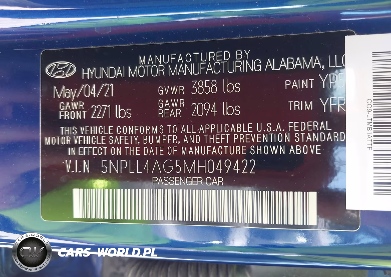 2021 Hyundai Elantra Se VIN:5NPLL4AG5MH049422 - 9