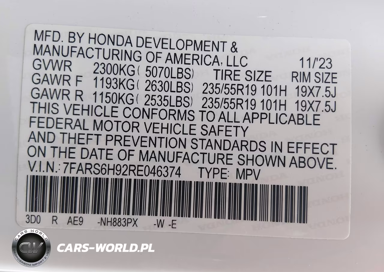 2024 Honda Cr-V Hybrid Sport Touring VIN:7FARS6H92RE046374 - 9