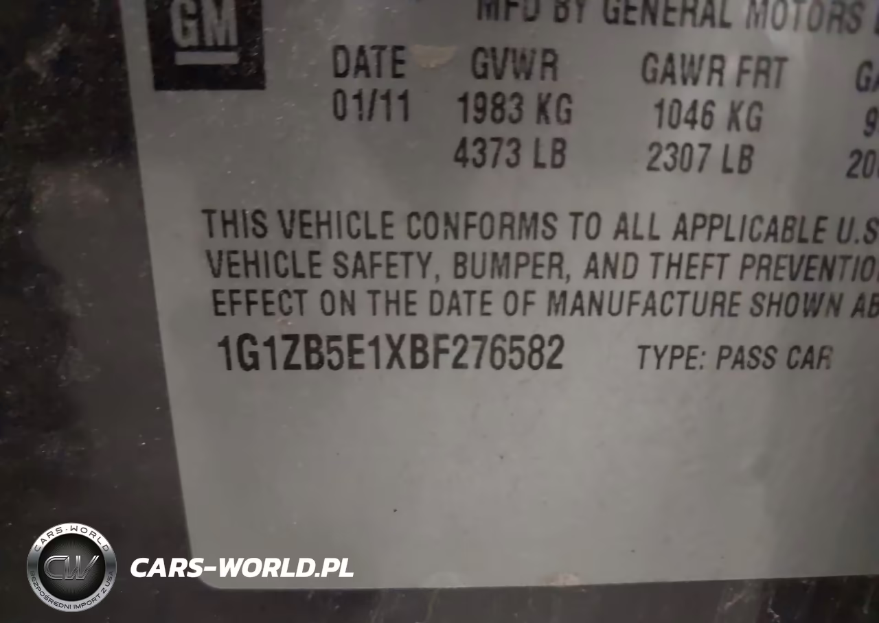 2011 Chevrolet Malibu Ls VIN:1G1ZB5E1XBF276582 - 9