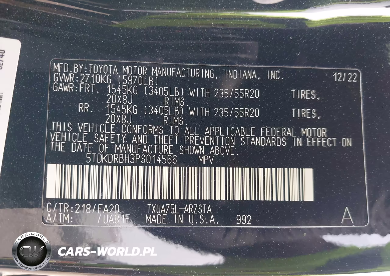 2023 Toyota Highlander Xse VIN:5TDKDRBH3PS014566 - 9