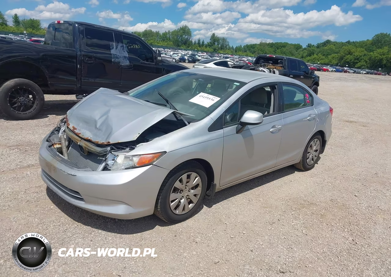 2012 Honda Civic Lx VIN:19XFB2F53CE041608 - 2