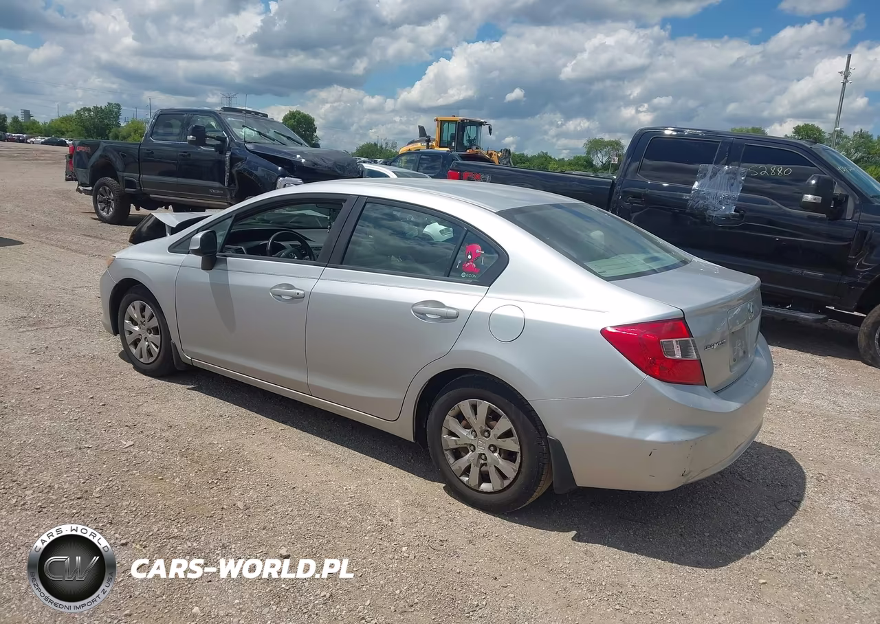 2012 Honda Civic Lx VIN:19XFB2F53CE041608 - 3