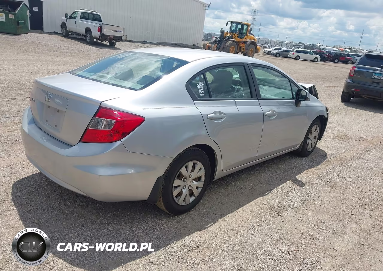 2012 Honda Civic Lx VIN:19XFB2F53CE041608 - 4