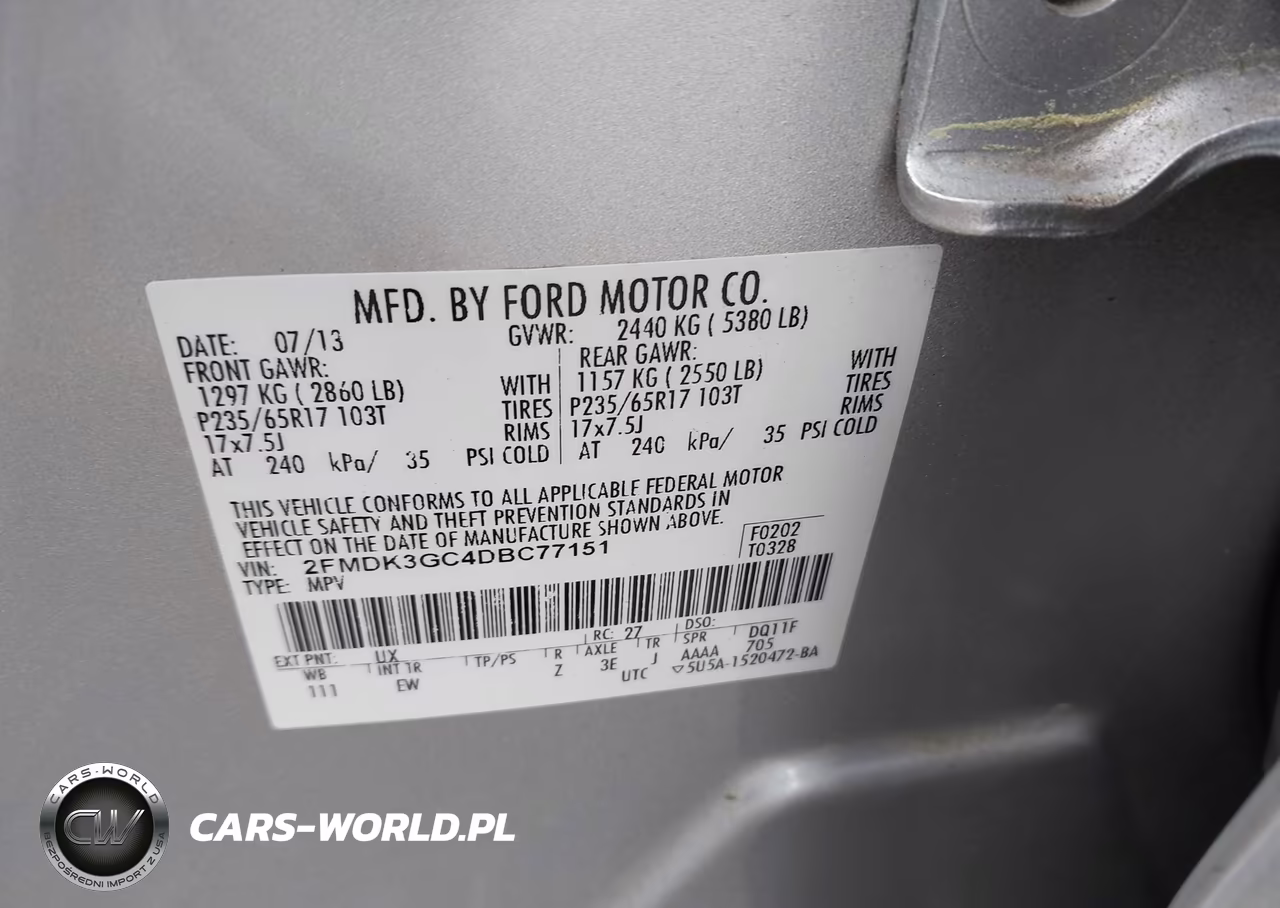 2013 Ford Edge Se VIN:2FMDK3GC4DBC77151 - 9