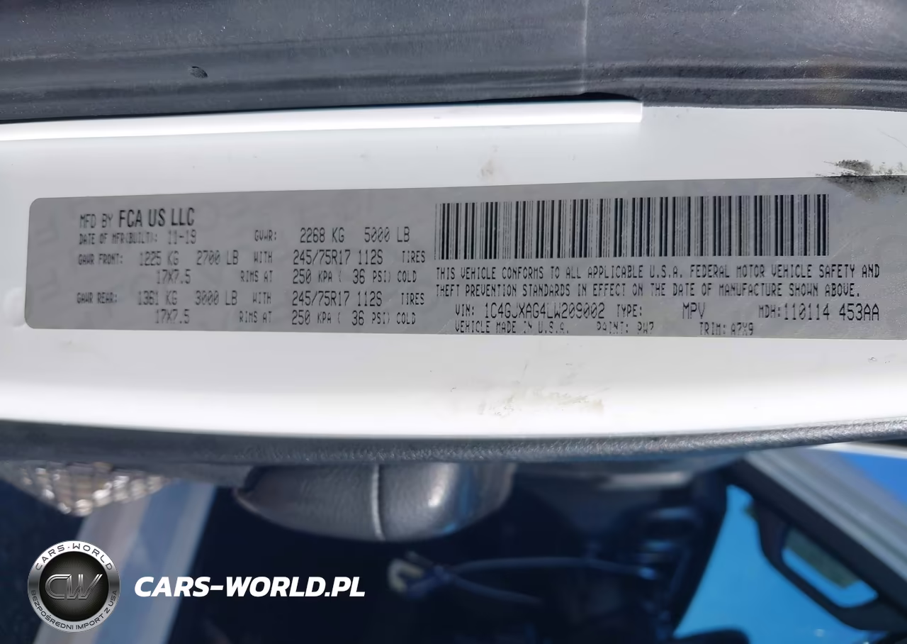 2020 Jeep Wrangler Sport S 4X4 VIN:1C4GJXAG4LW209002 - 9