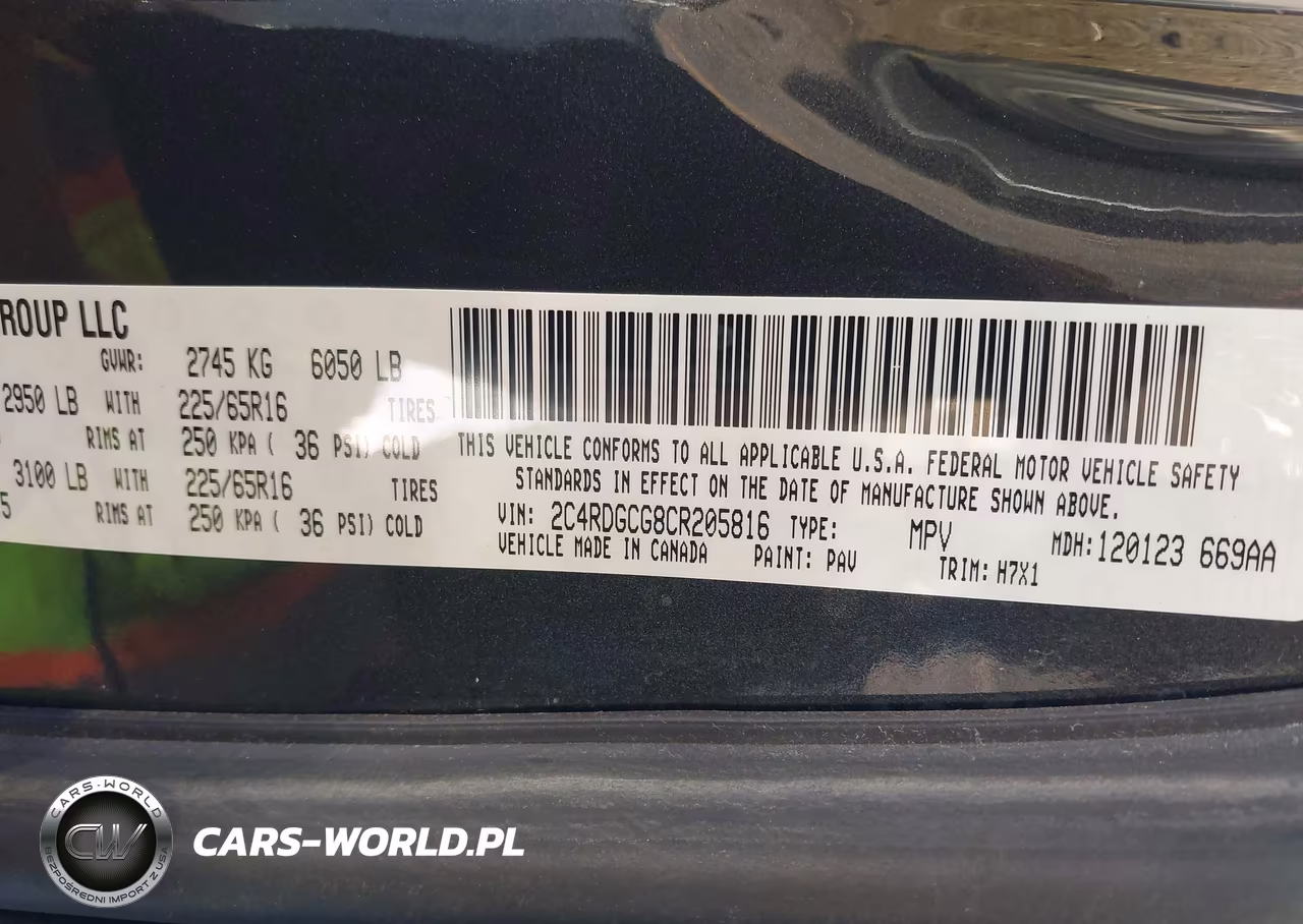 2012 Dodge Grand Caravan Sxt VIN:2C4RDGCG8CR205816 - 9