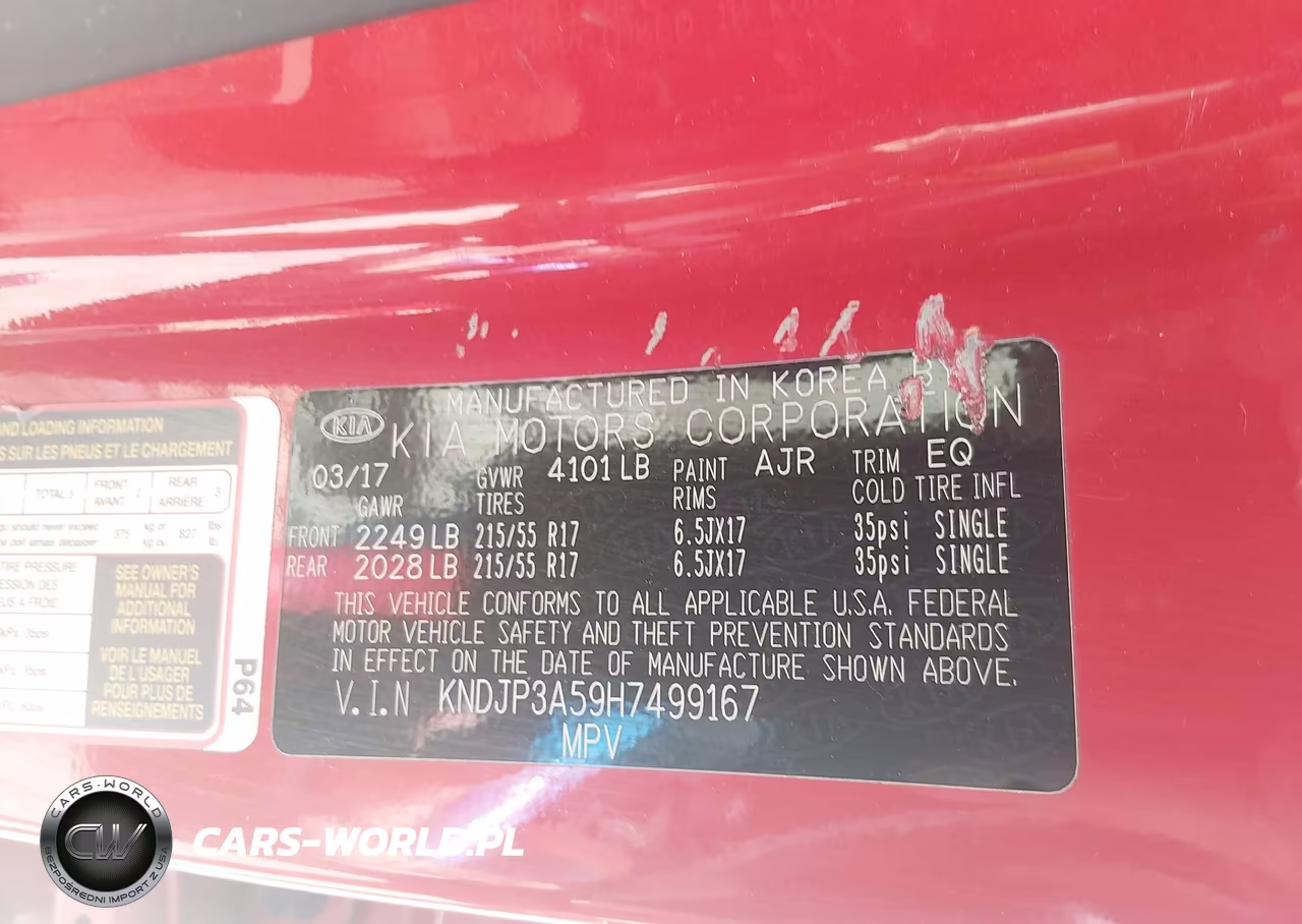 2017 Kia Soul + VIN:KNDJP3A59H7499167 - 9