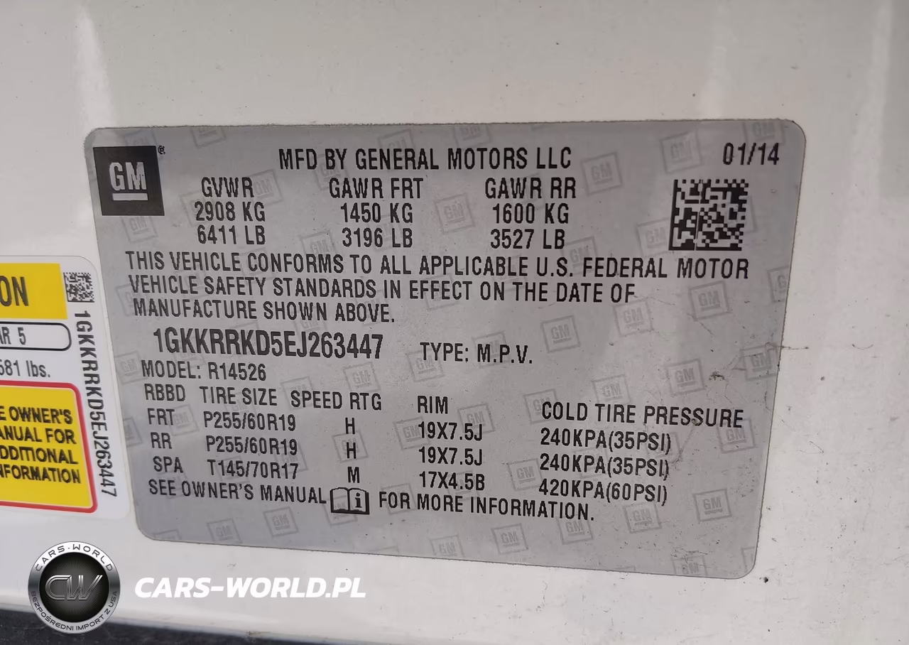 2014 GMC Acadia Slt-1 VIN:1GKKRRKD5EJ263447 - 9