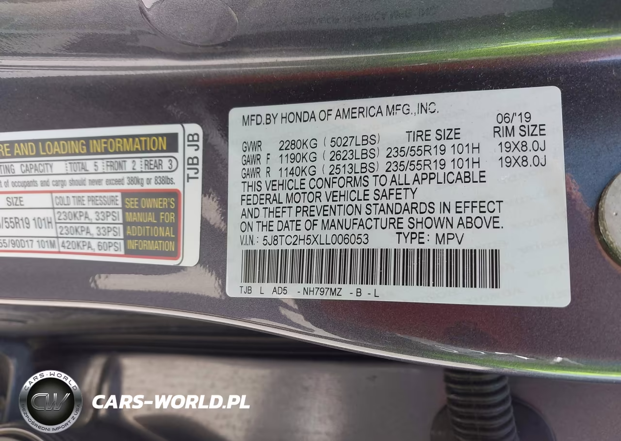 2020 Acura Rdx Technology Package VIN:5J8TC2H5XLL006053 - 9