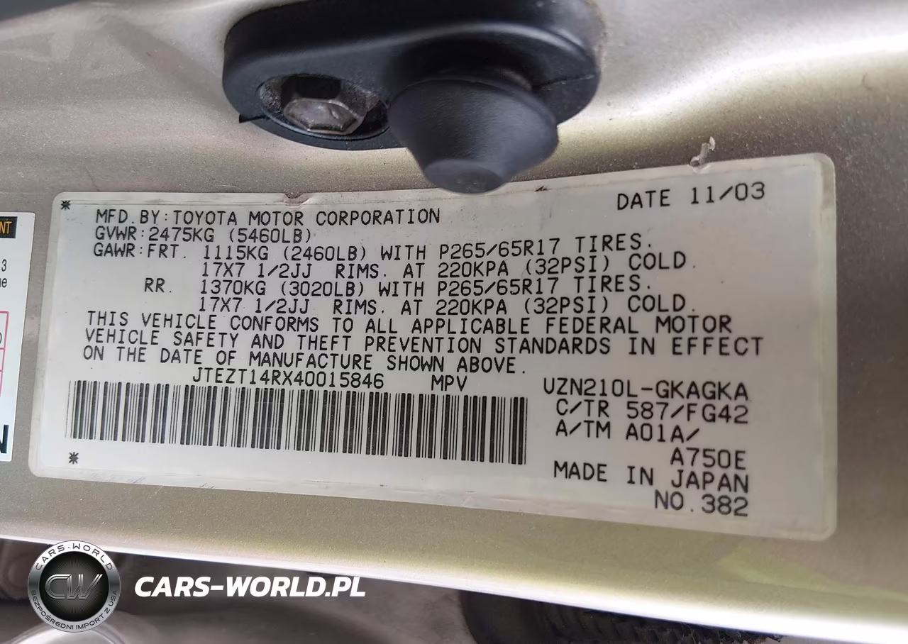 2004 Toyota 4Runner Sr5 V8 VIN:JTEZT14RX40015846 - 9