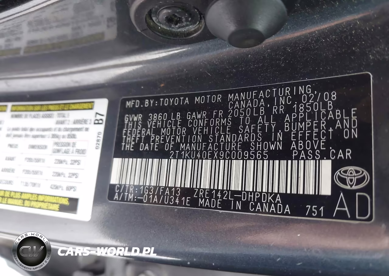 2009 Toyota Matrix VIN:2T1KU40EX9C009565 - 9
