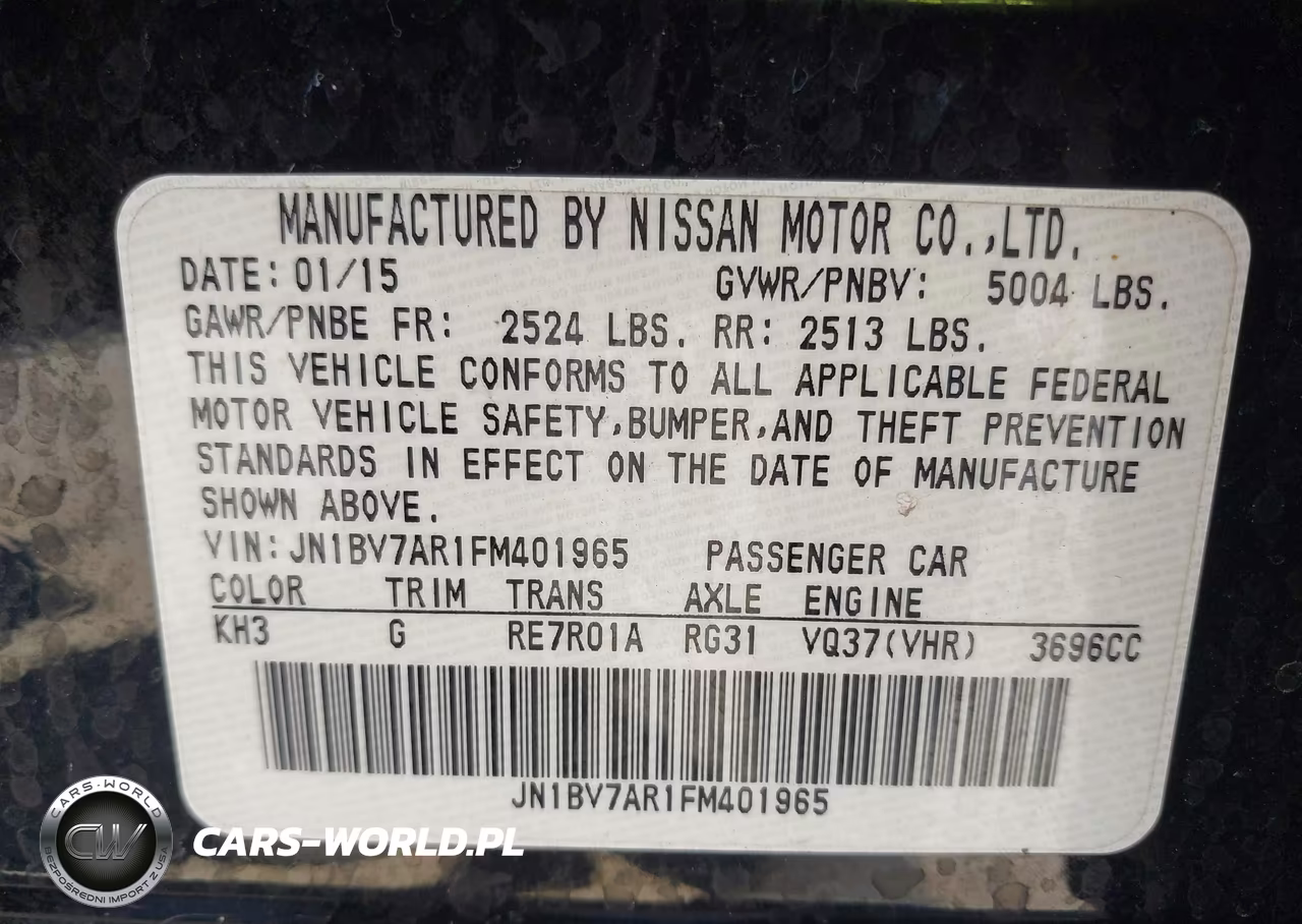 2015 Infiniti Q50 Premium VIN:JN1BV7AR1FM401965 - 9
