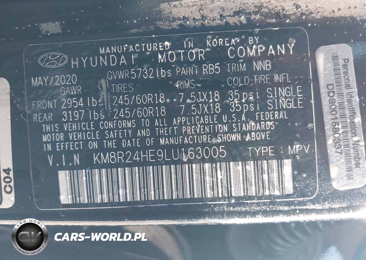 2020 Hyundai Palisade Sel VIN:KM8R24HE9LU163005 - 9