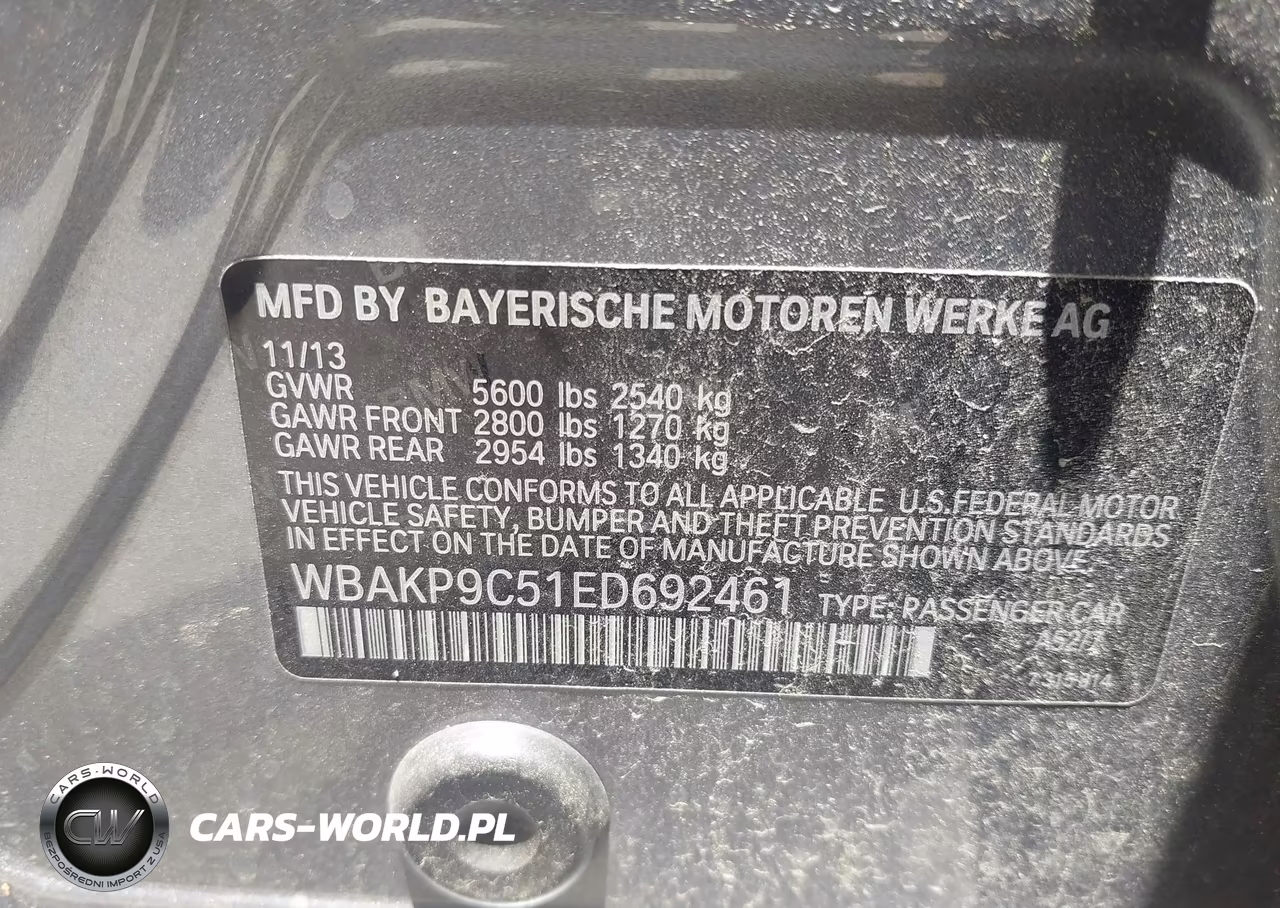 2014 BMW 550I xDrive VIN:WBAKP9C51ED692461 - 9