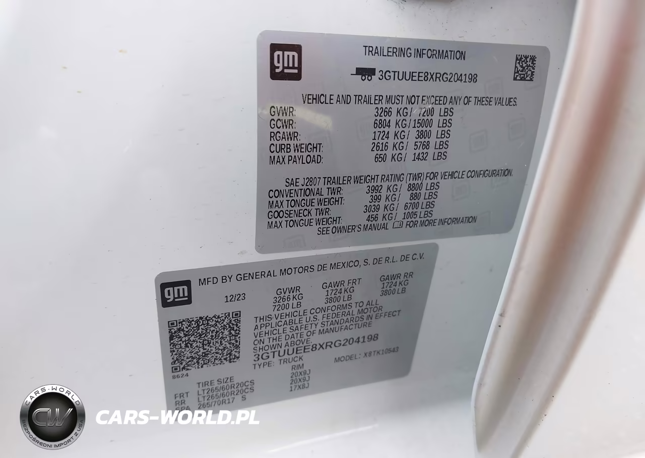 2024 GMC Sierra 1500 4Wd Short Box At4 VIN:3GTUUEE8XRG204198 - 9