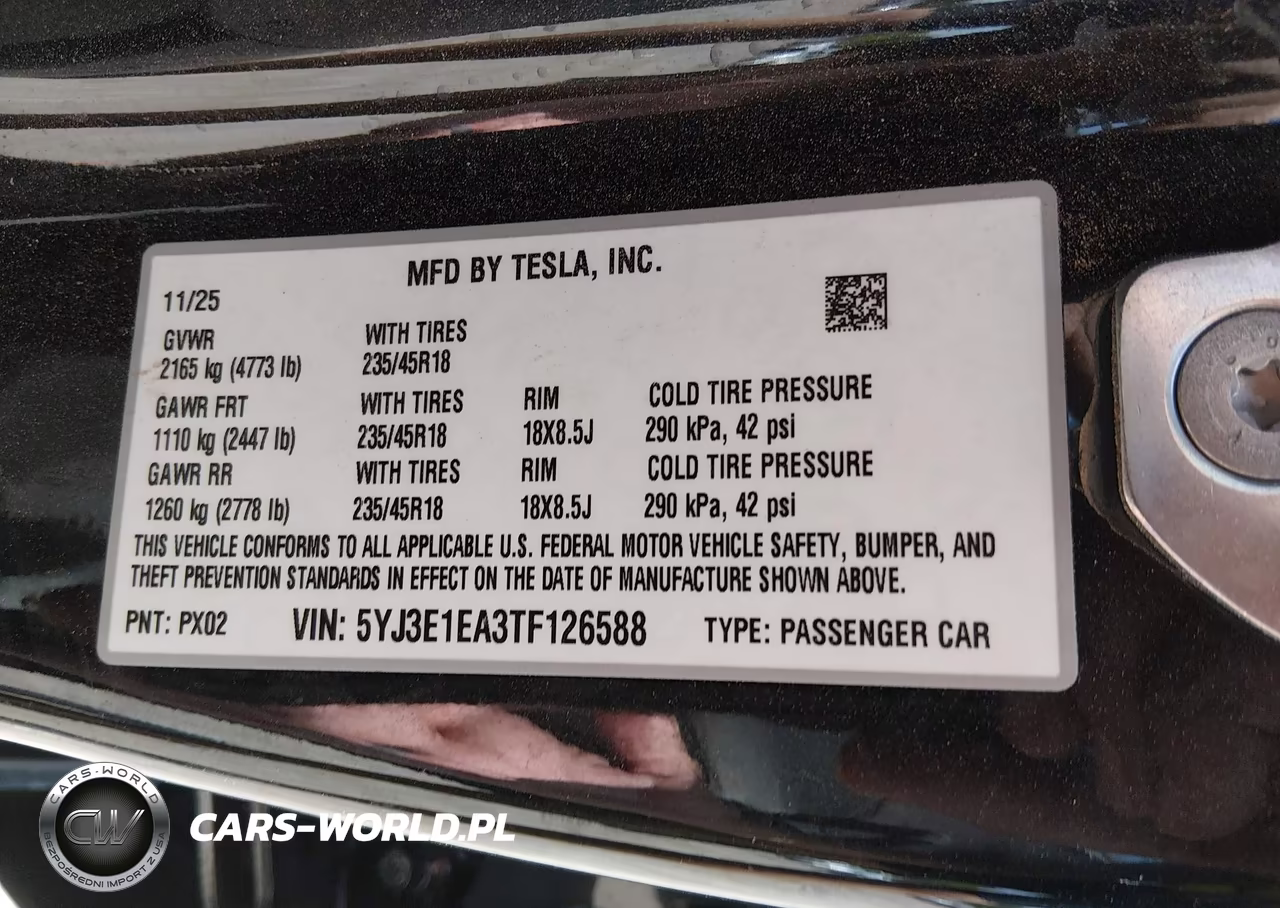2026 Tesla Model 3 Premium Rear-Wheel Drive-Rear-Wheel Drive VIN:5YJ3E1EA3TF126588 - 9
