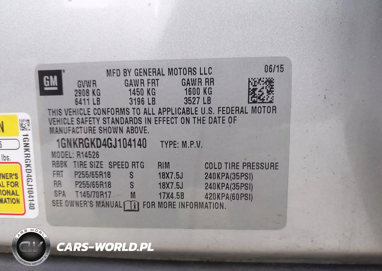 2016 Chevrolet Traverse 1Lt VIN:1GNKRGKD4GJ104140 - 9