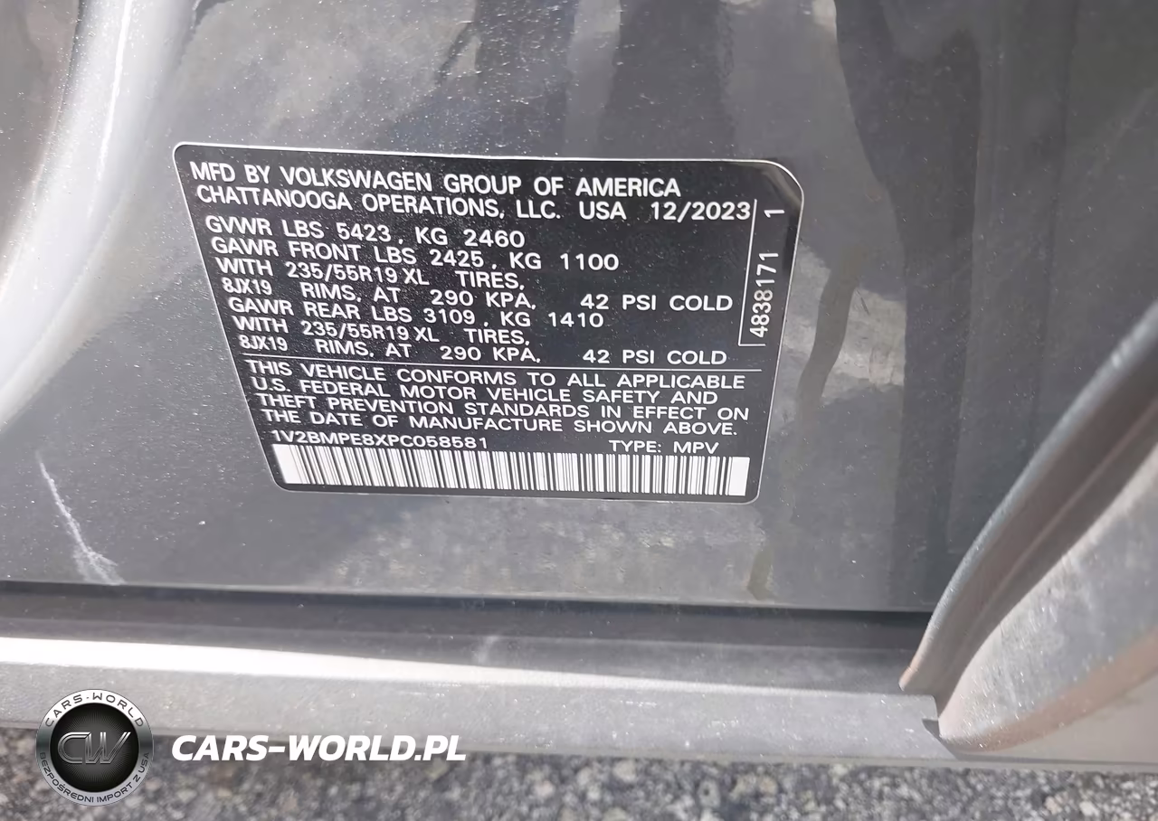 2023 Volkswagen Id.4 Standard VIN:1V2BMPE8XPC058581 - 9