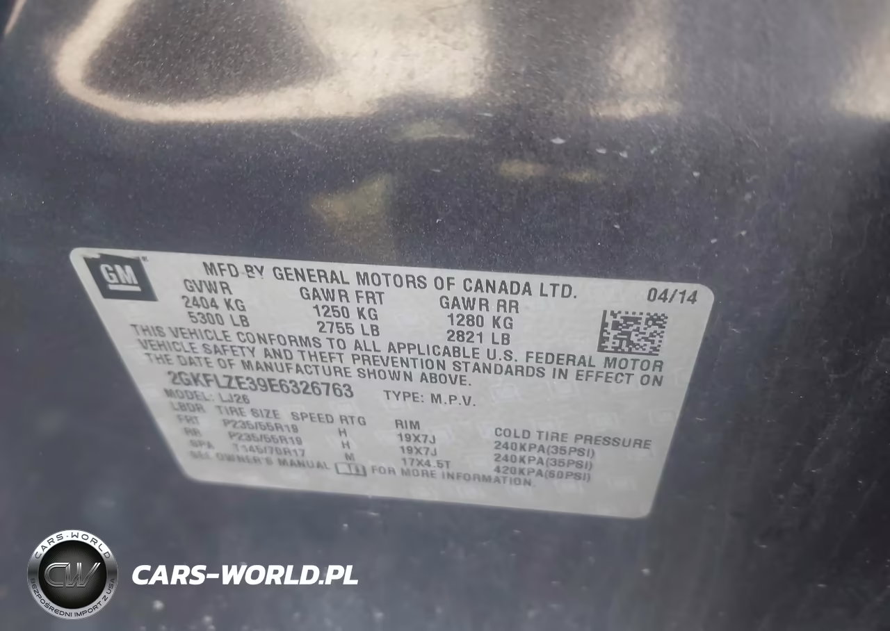 2014 GMC Terrain Denali VIN:2GKFLZE39E6326763 - 9