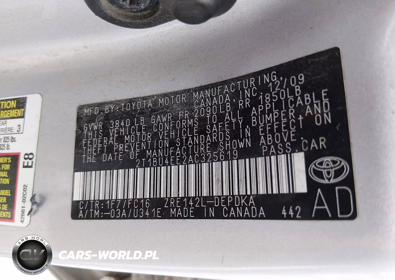2010 Toyota Corolla Le VIN:2T1BU4EE2AC325619 - 9